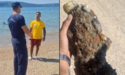 Çanakkale'de plajda patlamamış askeri mühimmat bulundu