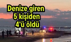 Denize giren 5 kişiden 4'ü öldü