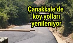 Çanakkale'de köy yolları yenileniyor