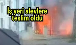 İş yeri alevlere teslim oldu