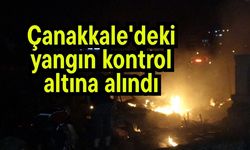 Çanakkale'deki yangın kontrol altına alındı