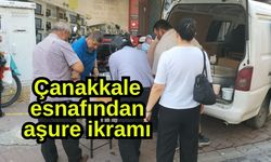 Çanakkale esnafından aşure ikramı
