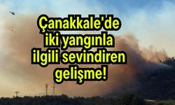 Çanakkale'deki iki yangınla ilgili sevindiren gelişme!