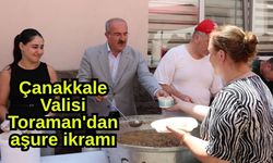 Çanakkale Valisi Toraman'dan aşure ikramı