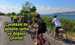 Çanakkale'de pedallar tarihe ve doğaya çevrildi