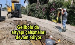 Gelibolu’da altyapı çalışmaları devam ediyor