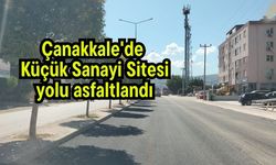 Çanakkale'de Küçük Sanayi Sitesi yolu asfaltlandı