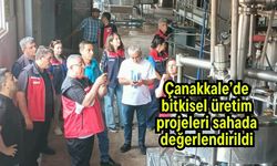 Çanakkale’de bitkisel üretim projeleri sahada değerlendirildi