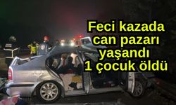 Feci kazada can pazarı yaşandı, 1 çocuk öldü (Video)