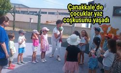 Çanakkale’de çocuklar yaz coşkusunu yaşadı