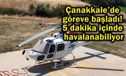 Çanakkale’de göreve başladı! 5 dakika içinde havada (Video)