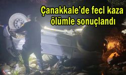 Çanakkale’de feci kaza ölümle sonuçlandı (Video)