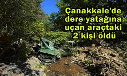 Çanakkale'de dere yatağına uçan araçtaki 2 kişi öldü