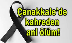 Çanakkale’de kahreden ani ölüm!