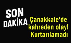 Çanakkale’de kahreden olay! Kurtarılamadı