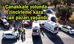 Çanakkale yolunda can pazarı yaşandı! (Video)