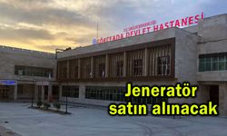 Jeneratör satın alınacak
