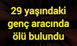 29 yaşındaki genç aracında ölü bulundu