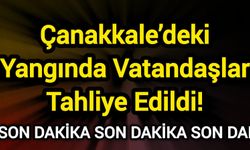 Çanakkale’deki Yangında Vatandaşlar Tahliye Edildi!
