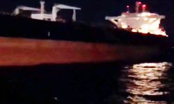 Çanakkale Boğazı’nda sürüklenen tanker kurtarıldı (Video)