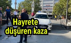 Hayrete düşüren kaza (Video)