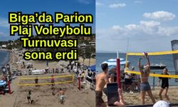 Biga’da Parion Plaj Voleybolu Turnuvası sona erdi