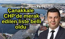 Çanakkale CHP'de merak edilen liste belli oldu