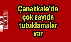Çanakkale'de çok sayıda tutuklamalar var