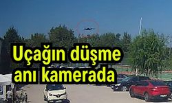 Uçağın düşme anı kamerada (Video)