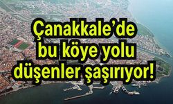 Çanakkale’de bu köye yolu düşenler şaşırıyor!