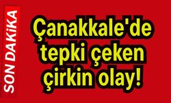 Çanakkale'de tepki çeken çirkin olay!