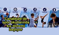 Çanakkale’de spor okullarında kış dönemi başlıyor