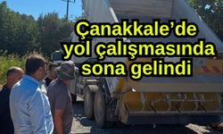 Çanakkale’de yol çalışmasında sona gelindi