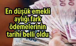 En düşük emekli aylığı fark ödemelerinin tarihi belli oldu