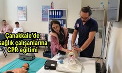 Çanakkale'de sağlık çalışanlarına CPR eğitimi