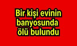 Bir kişi evinin banyosunda ölü bulundu