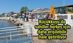 Küçükkuyu’da sahiller herkes için daha erişilebilir hale getiriliyor