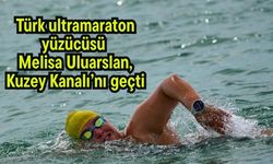 Türk ultramaraton yüzücüsü Melisa Uluarslan, Kuzey Kanalı’nı geçti (Video)