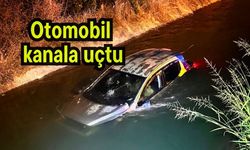 Otomobil kanala uçtu
