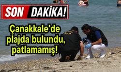 Çanakkale'de plajda bulundu, patlamamış!