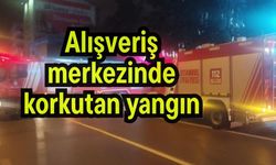 Alışveriş merkezinde korkutan yangın (Video)