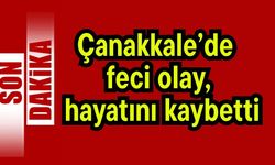 Çanakkale’de feci olay, hayatını kaybetti