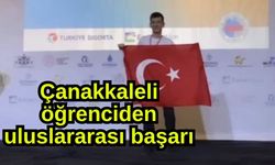 Çanakkaleli öğrenciden uluslararası başarı