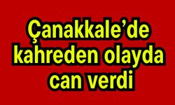 Çanakkale’de kahreden olayda can verdi