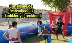 Çanakkale'de festival çocuk etkinlikleriyle renklendi (Video)
