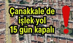 Çanakkale’de işlek yol 15 gün kapalı!