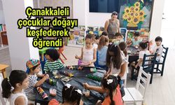 Çanakkaleli çocuklar doğayı keşfederek öğrendi