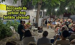 Bozcaada’da şarkılar hep birlikte söylendi