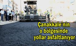 Çanakkale’nin o bölgesinde yollar asfaltlanıyor