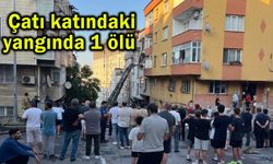 Çatı katındaki yangında 1 ölü (Video)